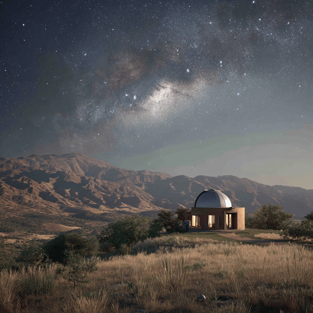 Telescope view at Mamalluca Observatory