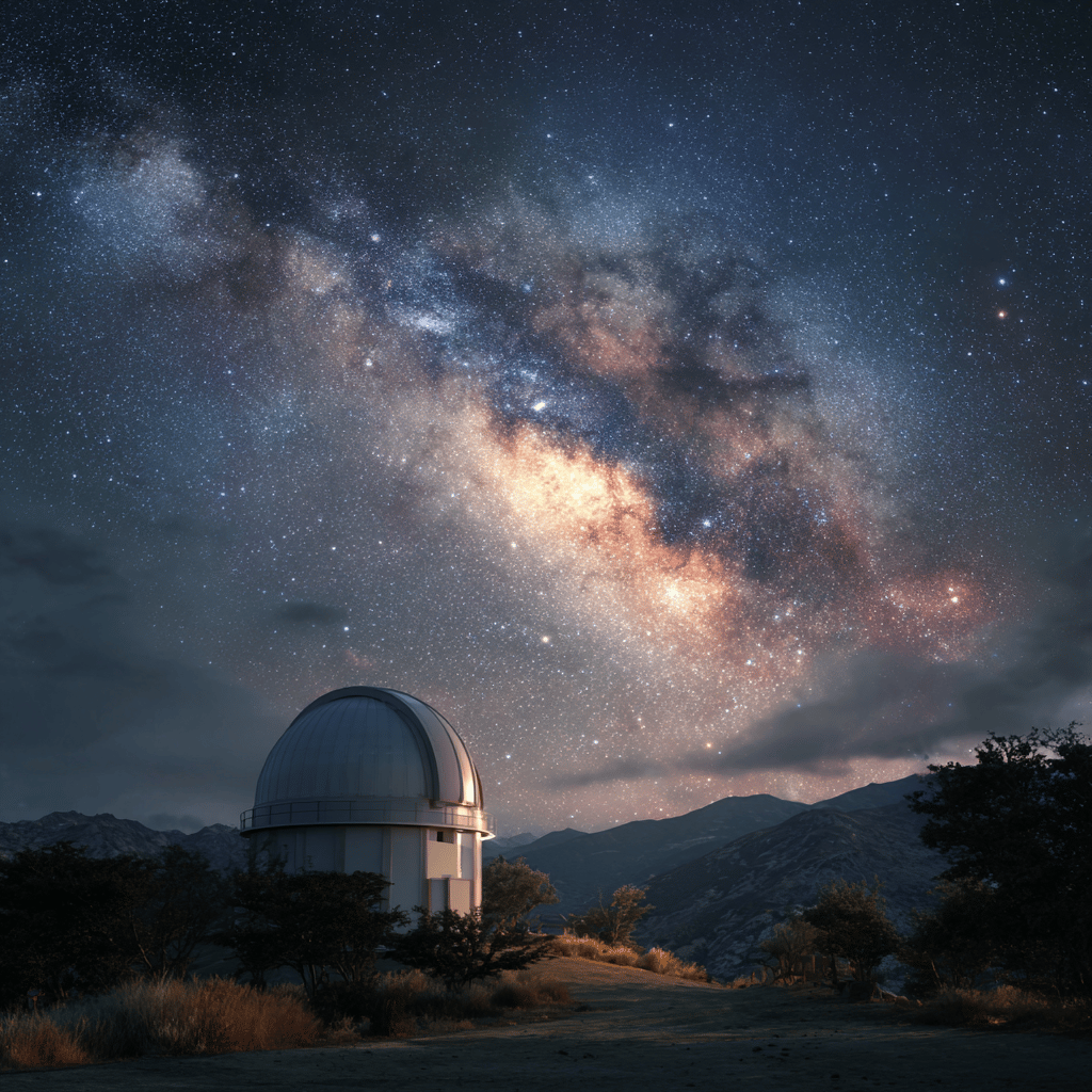 Telescope viewing at Mamalluca Observatory