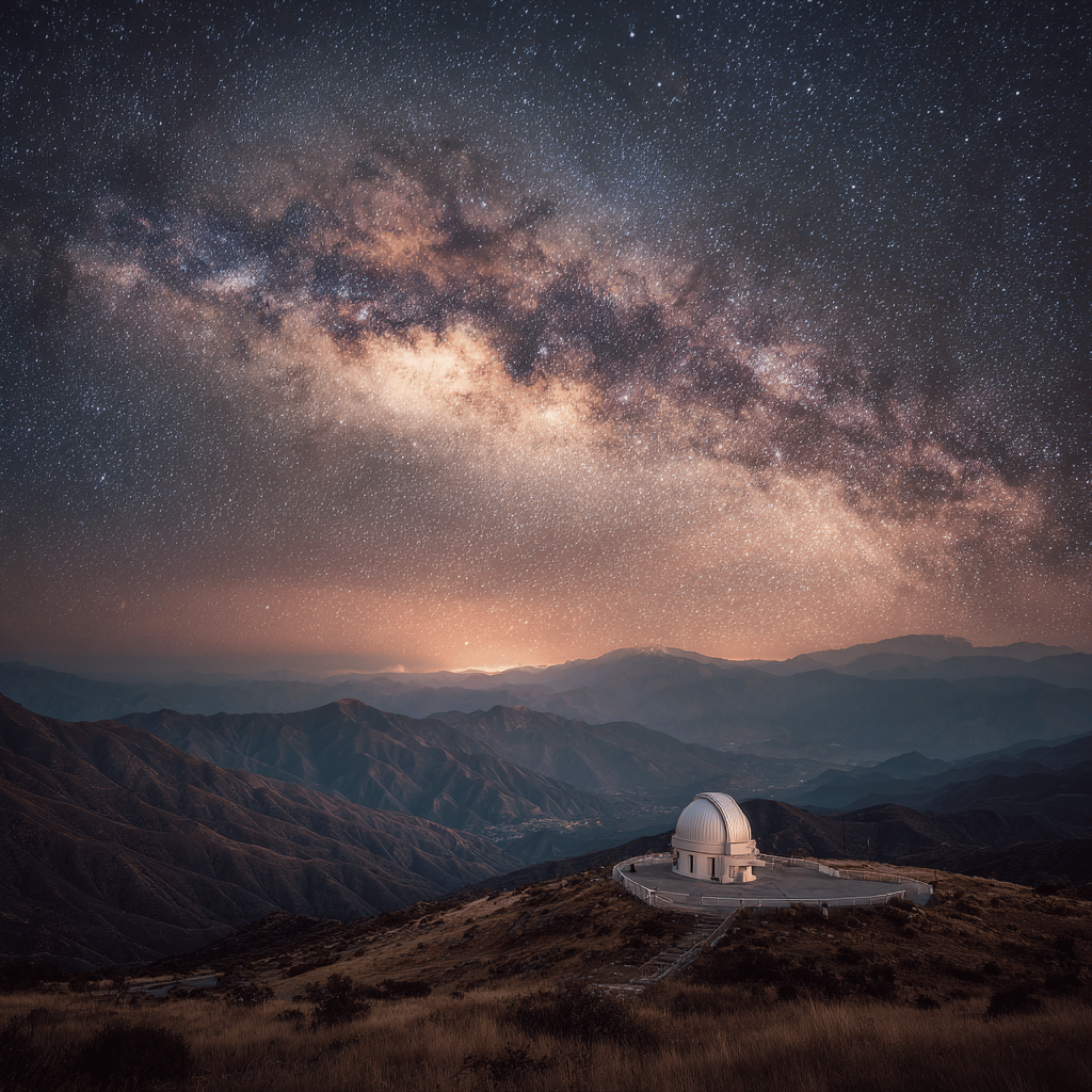 Camping under stars at Mamalluca Observatory