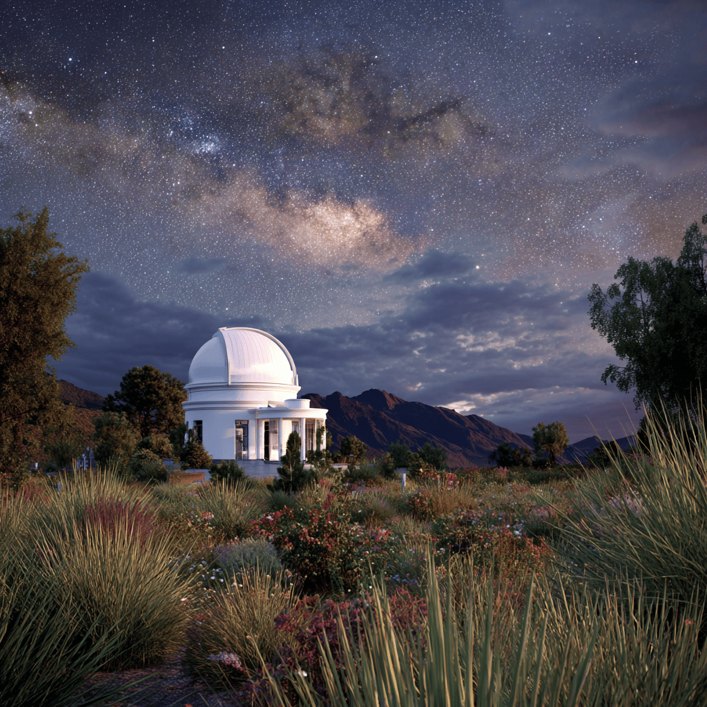 Telescope view at Mamalluca Observatory