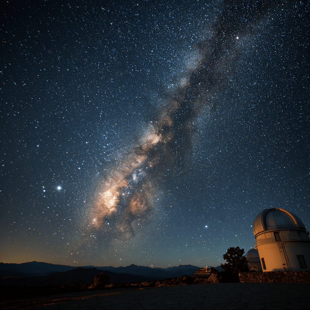 Mamalluca Observatory at sunset