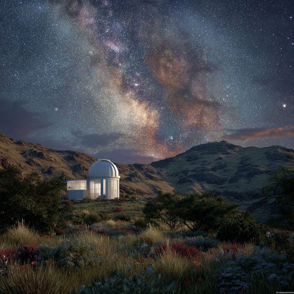 Telescope view at Mamalluca Observatory