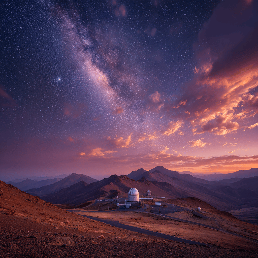 Visitors stargazing at Mamalluca Observatory