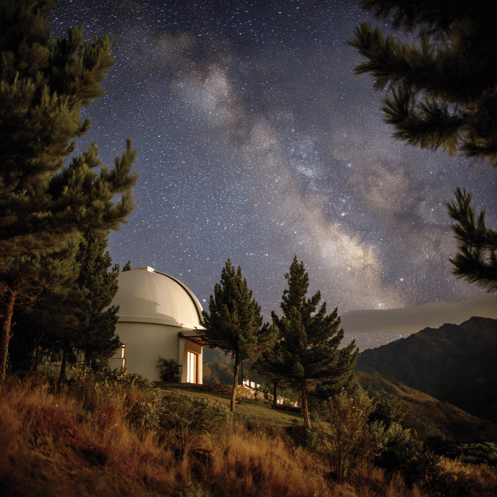 Telescope view at Mamalluca Observatory