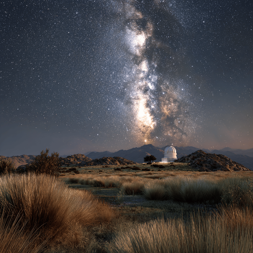 Telescope view at Mamalluca Observatory